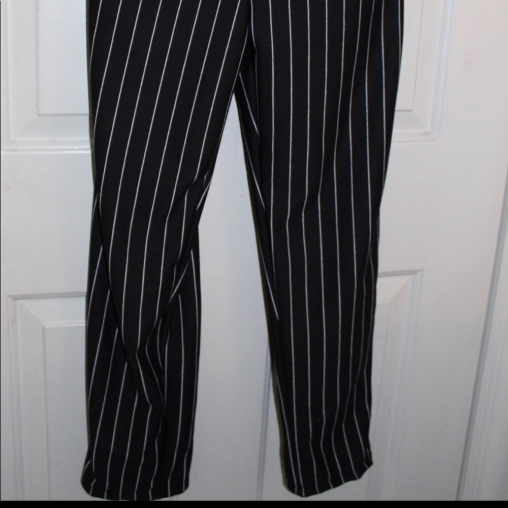 Striped stretchy pants